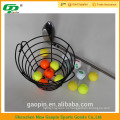 Cesta de bolas de golfe de arame de ferro